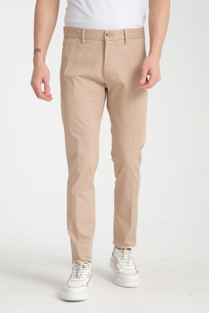 Gabardine Cotton Men's Slim Fit Fit Adult Chino Pants