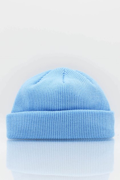 Men's Blue Knit Docker Beanie Skullcap