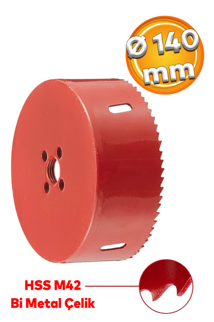 Badem10 Delik Oyuk Açma Delme Metal Sds Plus Panç Ø 140 mm Çap 14