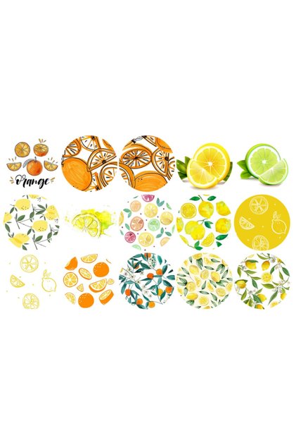 Lemon Themed Sticker (4x4 Cm)