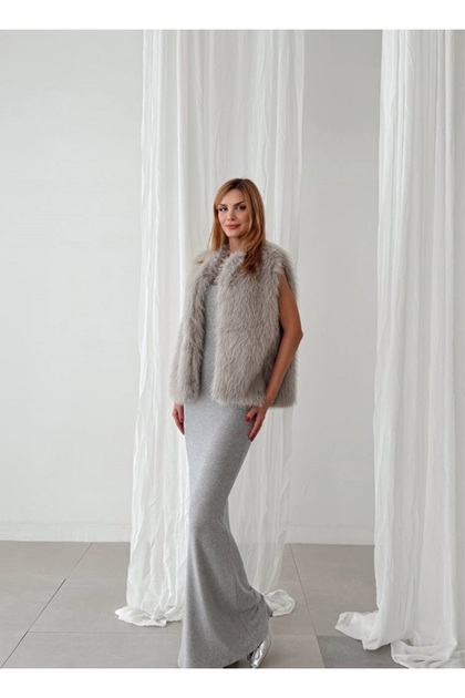 Nexeva Hayal Fashion Kısa Kürk Yelek