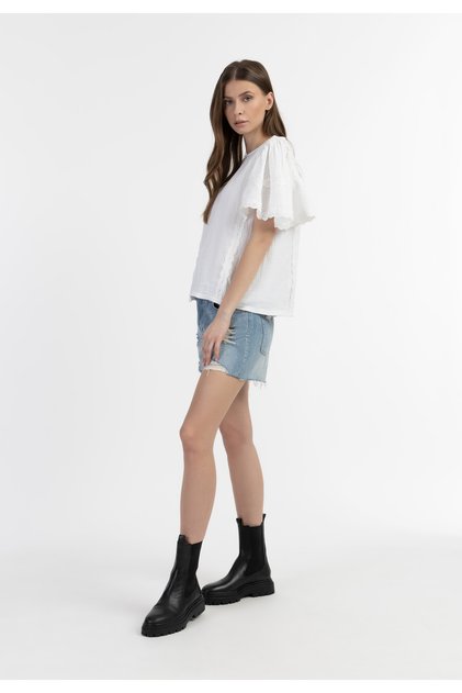 Blusenshirt mit Spitze