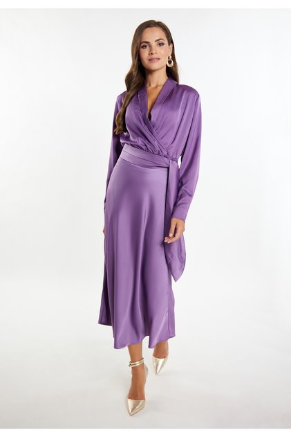Wickelbluse aus Satin