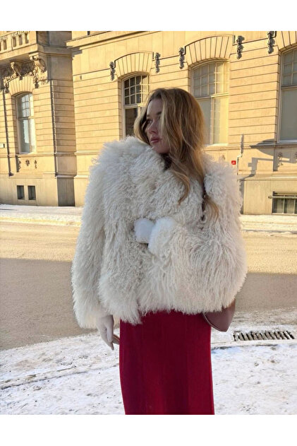 nero leather fur Tiftik Tarz Tibet Kürk Ceket - Fiyatı, Yorumları
