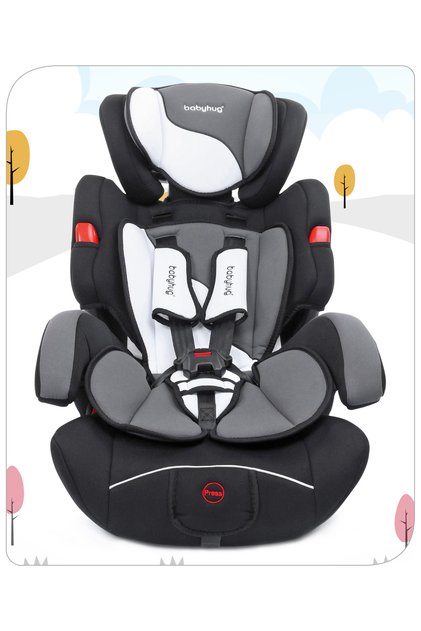 Safe Journey Forward Facing Car Seat with 5-Point Safery Harness, 18 Months-12 Years, Grey