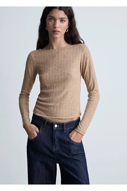 Pointelle Long Sleeve T-Shirt