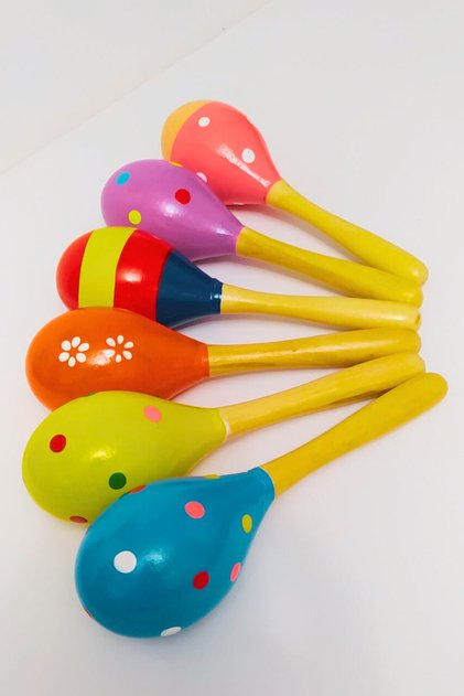 Ahşap Marakas 6'lı Set