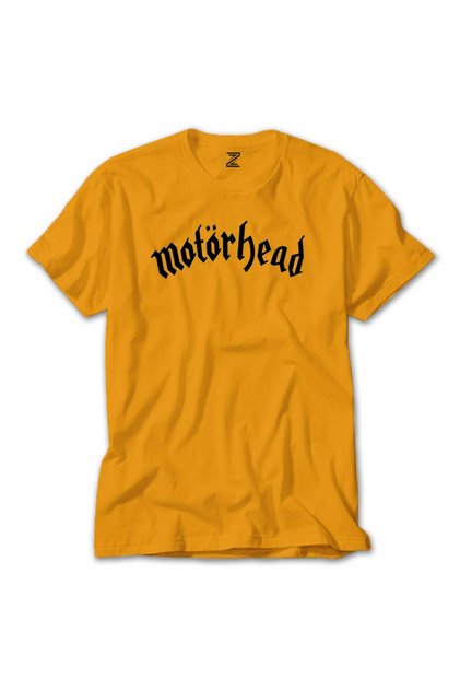 Motörhead Logo Text White Yellow T-Shirt