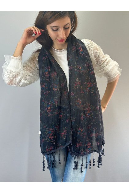 Double Side Patterned Women's Scarf Shal 160X40 cm