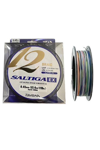 DAIWA Saltiga 12 Braid 300m 0.45mm Multicolor İp Misina - Fiyatı