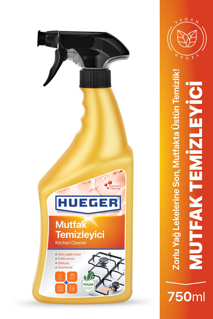 Vegan Mutfak Temizleyici – Köpük & Sprey Başlıklı, Güçlü Yağ Ve Kir Çözücü, 750 ml