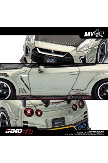 Inno 64 Models Inno 1/64 Nissan Skyline GT-R R35 'Top Secret