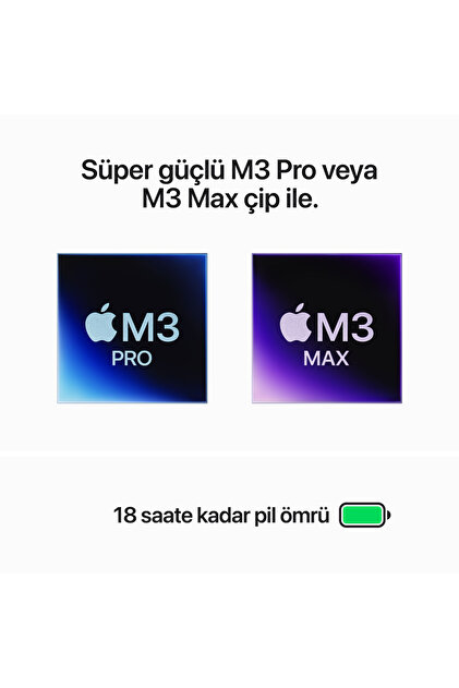 Apple Macbook Pro M3 Max 30c Gpu 36gb 1tb Ssd 14 Inç Uzay Siyah