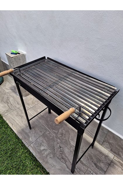 Ürün Büyüktür 40x70 Cm Köfteci Izgarası Oluklu Lama Izgaralı Demir Mangal Portatif Katlanır Ayaklı