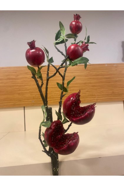 YAPAY EL YAPIMI PATLAMIŞ NAR TEK DAL KIRMIZI