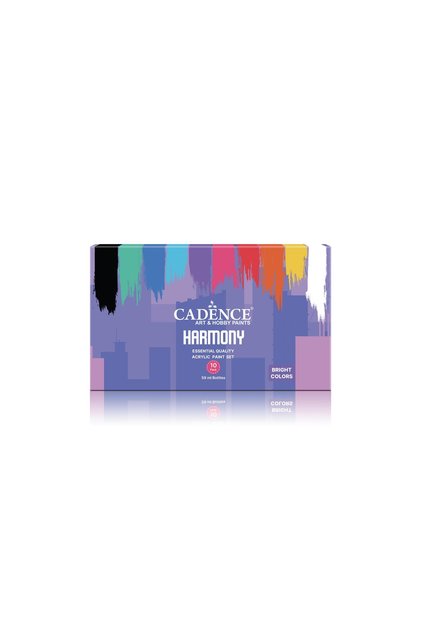 HARMONY AKRİLİK 10'LU SET BRIGHT COLORS & CANLI RENKLER 59ML