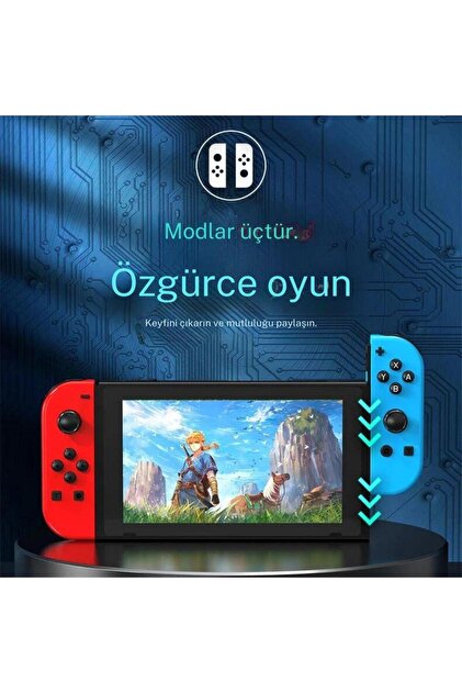 cosmostech Ns Switch Uyumlu 2'li J-c Joycon Pad Controller Gamepad
