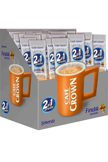 Cafe Crown 2-in-1 Hazelnut Sugar-Free 11 Grams X (24 Pieces)