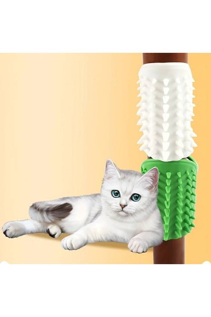 Silikon Kedi Kaşıma Fırçası Masa Sandalye Ayağına Takılan Kedi Kendi Kendine Kaşıma Masaj Tarağı