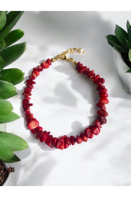 Coral Steel Bracelet