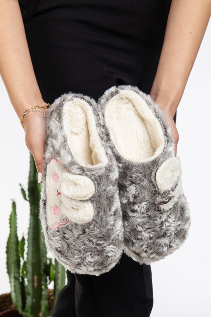 Ženske kućne papuče Silent Sole Pliš sa figurom zeca