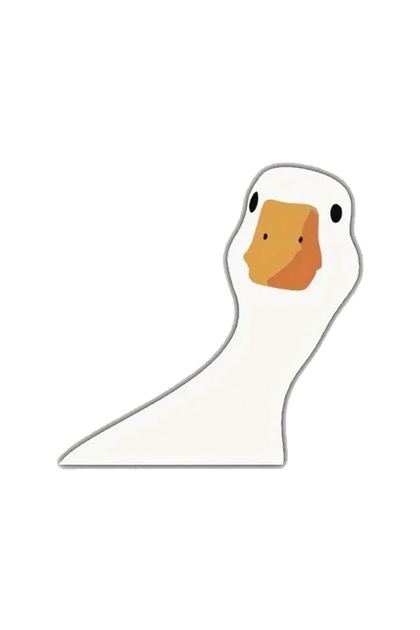 Confused Looking Goose Sticker Car, Motorcycle, Helmet, Laptop, Glass Sticker 13X13 cm