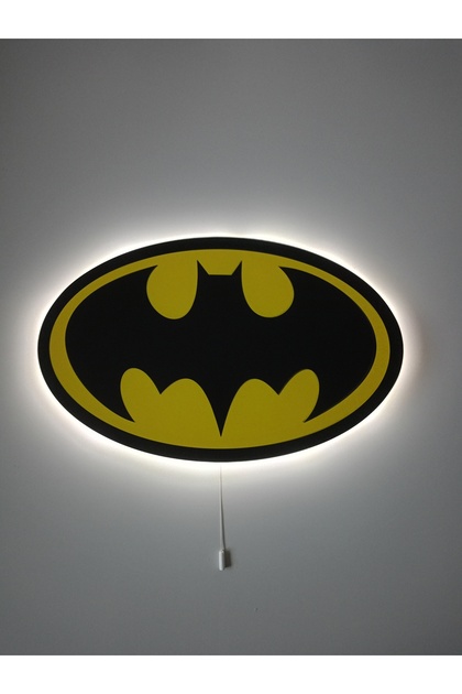 Decorative Wooden Printed Batman Icon Children's Room Night Light39*24