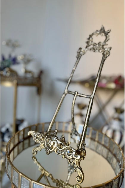 ESTERHOMEDECOR Pirinç şövale büyük boy no:4 yükseklik 42cm pirinç şövalye