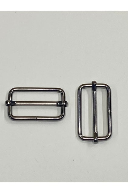 Bag Slider / Adjustment Buckle / Set of 2 / 3 Cm Anthracite