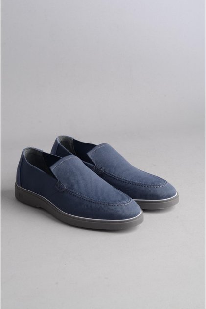 Select santoni anatomical sole men's shoe indigo