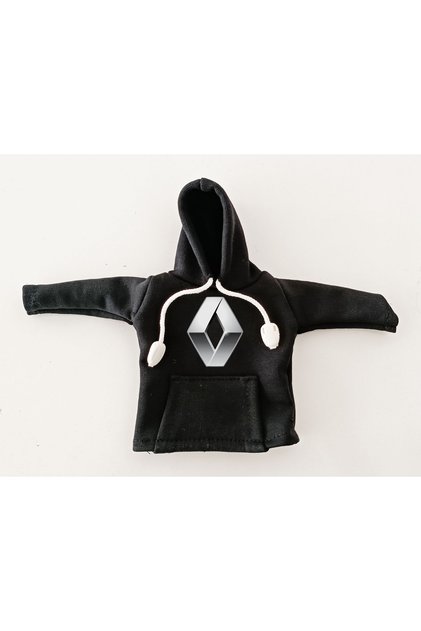 Black Gear Shift Hoodie - Vehicle Gear Shift Clothing - Gear Shift Fleece - Gear Shift Hoodie with Renault Logo