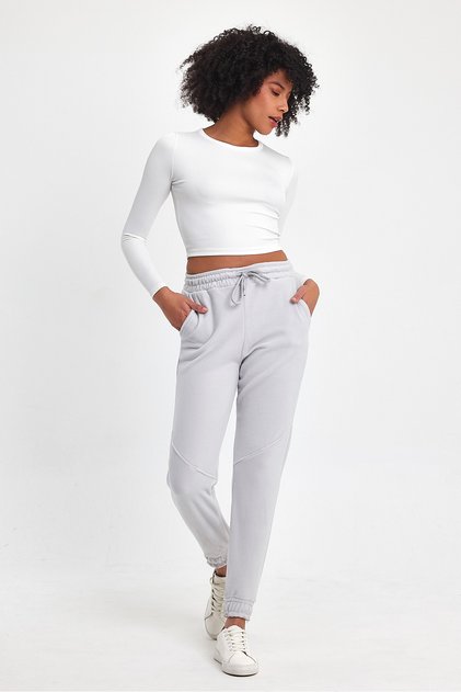 Women's Comfortable Fit Softech Polar Sweat Tracksuit Bottoms SPR24EA97