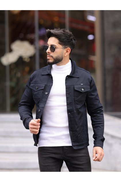 Erkek slim Fit Casual Rahat Kesim Non-Denim Kot Ceket