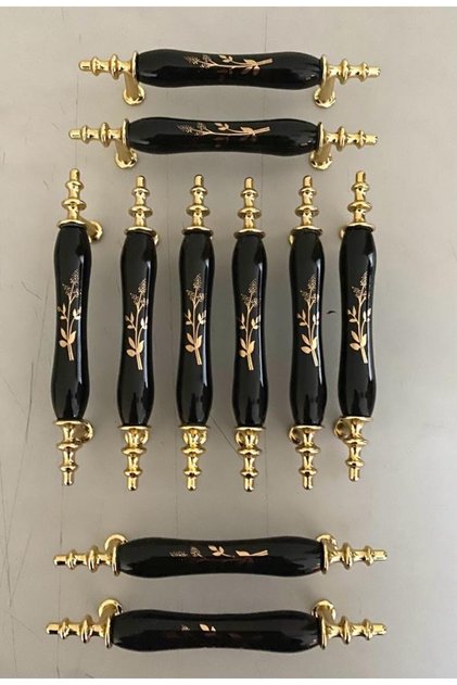 10adet-96mm-(9,6CM)-Porselen Metal Kulp Kulb Dolap Banyo Mutfak Çekmece Mutfak Kulpu -Asos STK5190