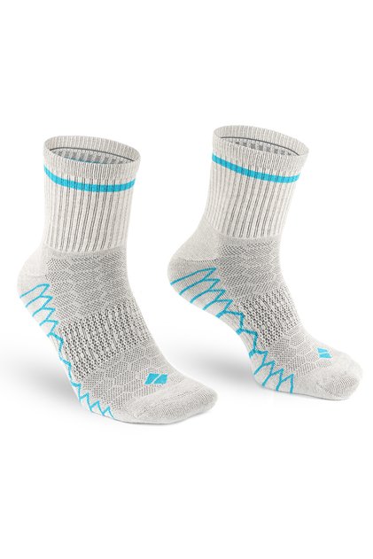 No Smell Running and Hiking Men's Cobalt Blue Socket Silver Socks