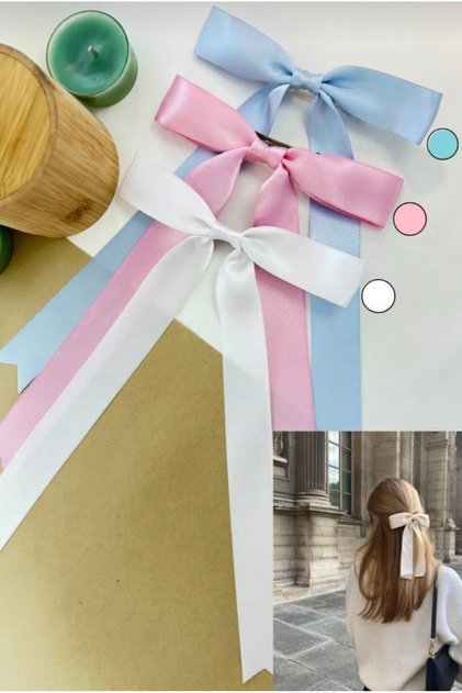 Women's 3 Pcs Bow Ribbon Automatic Buckle