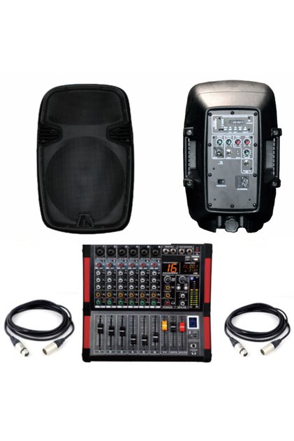 Hazır 1000 Watt Aktif Ses Sistemi Paket-1