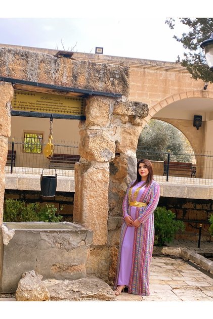 Çok renkli kaftan