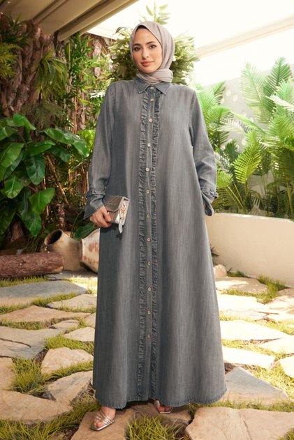 Denim Ferace - Koyu Gri - Neways