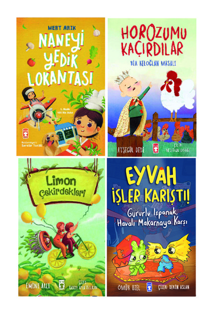 2. 3. Classroom Reading Set 4 Books Naneyi Yedik Lokantası-Horozumu Kaçırdılar-Limon Çekirdekleri-Tadım K