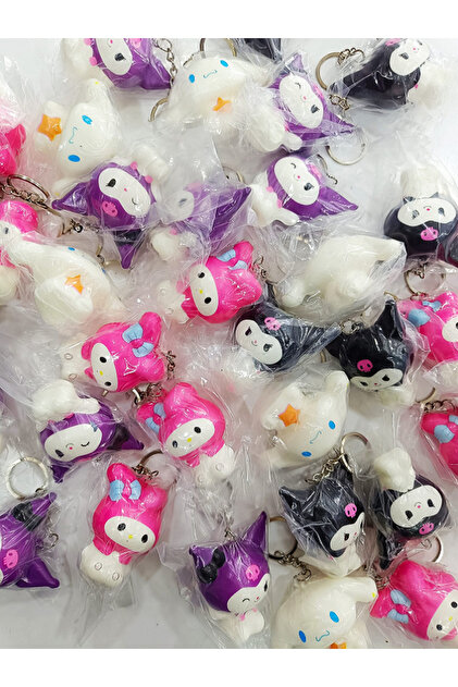 Flower Toys Kuromi My Melody Cinnamoroll Mini Squishy Yumuşak