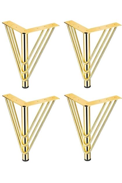 EFAKS Venus Model 20cm Gold Metal Furniture, Cabinet, Sofa, Tv Unit Legs-  Trendyol