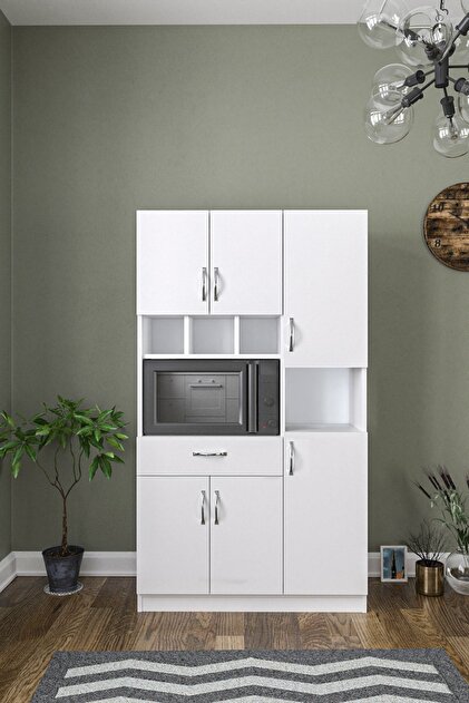 Aeka Ae-3080 Anka Beyaz Çok Amaçlı Mutfak Dolabı & Banyo Dolabı 6