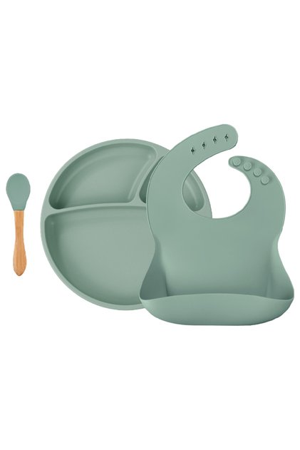 - Silicone Dining Set of 3pcs - River Green