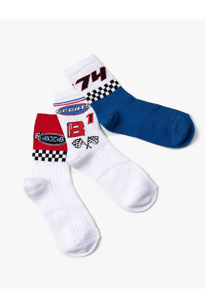 3-Piece Sock Set Rally Themed