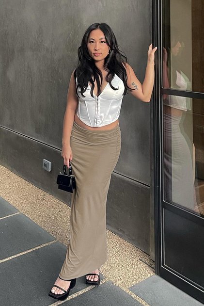 Mink Maxi Basic Skirt MG1890