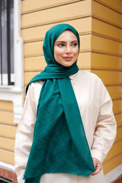 F Pattern Shawl Pine