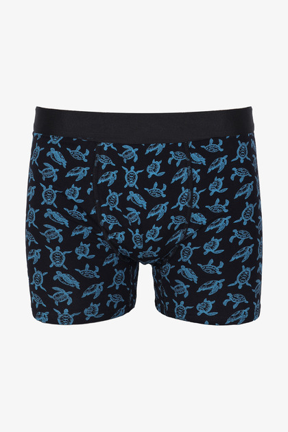 Men's Single Patterned Cotton Boxers