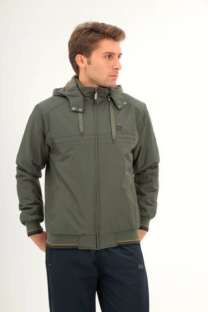 içi Polar Twill Kumaş Kapüşonlu Büyük Beden Erkek Eşofman Takımı 4407