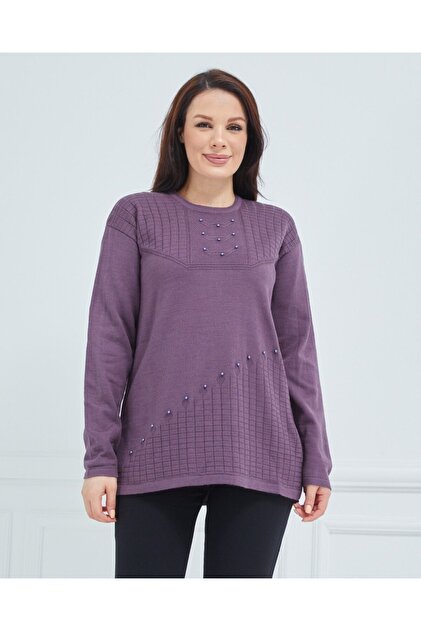 Fresh&Moda Kadın Triko Kışlık Orta Yaş Anne Bluz Kazak - Fiyatı